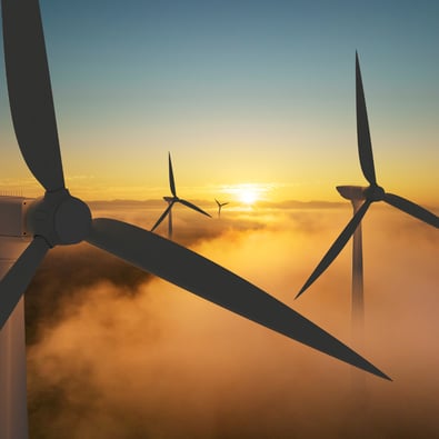 Wind turbines - renewable energy