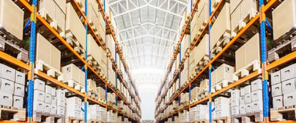 Warehouse shelves