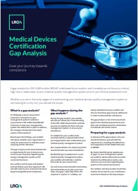 ISO13485 Gap Analysis